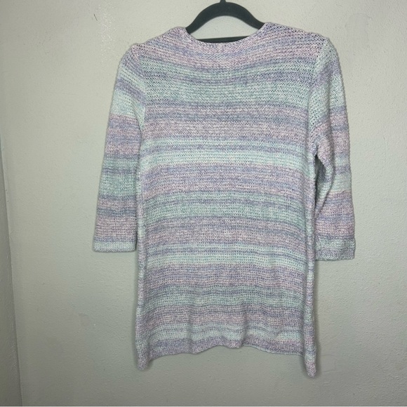 J. Jill 100% Cotton Knit Pastel Sweater Size XS Petite - Picture 2 of 6
